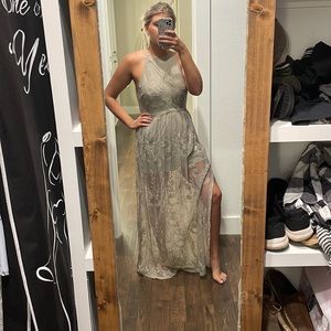 Lace Maxi dress with shorts